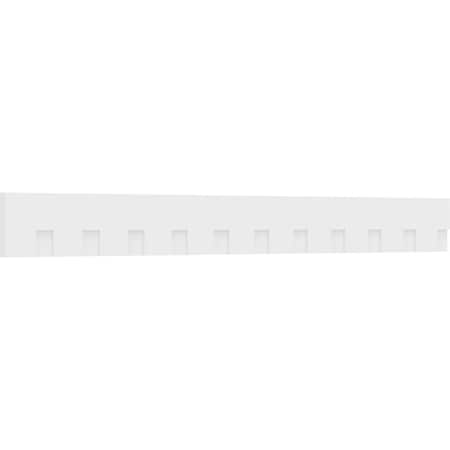 Ekena Millwork Wilson Architectural Grade PVC Dentil Trim w/Backplate, 8"H x 1"P x 88"L DENP08WIL01